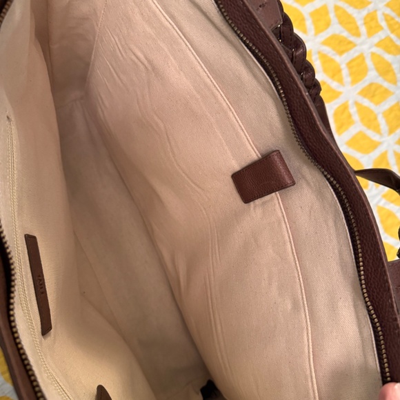 Frye Soraya Leather Tote, Brown - Picture 6 of 8